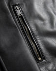 Men’s Black Leather Jacket – Premium Slim Fit Smart Casual Jacket