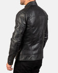 Men’s Black Leather Fashion Jacket | Stylish Casual Biker Coat