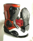 Men’s Honda Repsol Replica Style Motorcycle Riding Boots – Racing Biker Boots (Red & White)