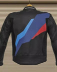 Men’s BMW Replica Style Motorcycle Racing Leather Jacket – M Stripe Premium Riding Gear