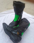 Men’s Kawasaki Replica Racing Motorcycle Boots – Premium Riding Biker Shoes