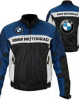 BMW Motorrad Motorcycle Riding Jacket – Blue & Black Racing Biker Jacket