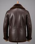 Men’s Dark Brown Shearling Leather Jacket – Premium Winter Biker Jacket