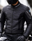 Men’s BMW Style Motorcycle Racing Leather Jacket – Premium Riding Gear