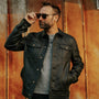 Men’s Black Leather Trucker Jacket – Premium Button-Up Casual Street Style Jacket
