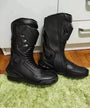 Men’s Motorcycle Riding Boots – Protective Biker Racing Boots (Black)