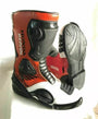 Men’s Honda Repsol Replica Style Motorcycle Riding Boots – Racing Biker Boots (Red & White)