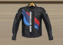 Men’s BMW Replica Style Motorcycle Racing Leather Jacket – M Stripe Premium Riding Gear