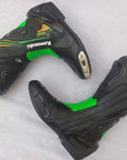 Men’s Kawasaki Replica Racing Motorcycle Boots – Premium Riding Biker Shoes