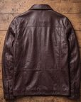 Men’s Vintage Brown Leather Jacket – Classic Genuine Leather Casual Coat