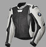 Men’s BMW Style Black & White Motorcycle Racing Leather Jacket – Premium Replica Riding Gear