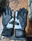 BMW Motorrad Leather Motorbike Racing Gloves – Protective Motorcycle Riding Gloves