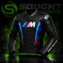 BMW M Performance Leather Motorcycle Jacket – Black BMW Motorrad Racing Biker Jacket | Premium Rider Gear XXS–4XL